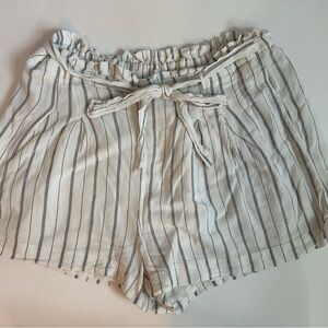 American Eagle Outfitters Paper Bag Shorts, Tie, Striped, Women’s XL